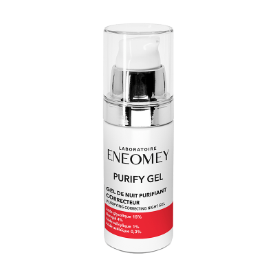 PURIFY GEL, Gel de nuit purifiant correcteur Peau Grasse | Laboratoire ENEOMEY