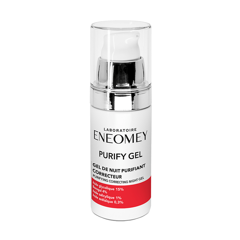 PURIFY GEL, Gel de nuit purifiant correcteur Peau Grasse | Laboratoire ENEOMEY
